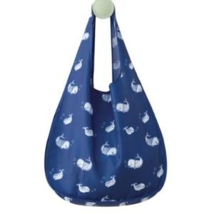 White and Blue Whale Bag